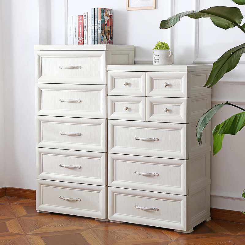 欧式宝宝衣柜抽屉式收纳组合柜儿童储物柜塑料柜落X地窗婴儿柜子