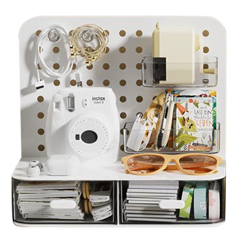 洞洞板桌面收纳盒文n具整理置物架书桌小卡立牌办公室化妆品收纳,收纳整理,桌面收纳盒,淘宝优惠券,粉丝福利购,淘宝优惠卷