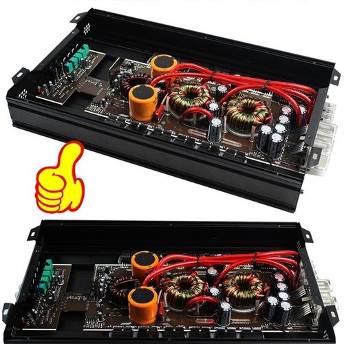 D类丹麦发烧汽车功放8808.1数字车载H大功率放大器单路低音炮12V