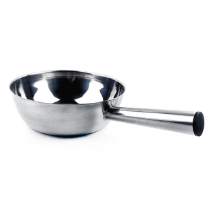 不锈钢水勺舀汤瓢家用大小号拌菜B盆拌凉皮锅短柄打汤壳子加厚商