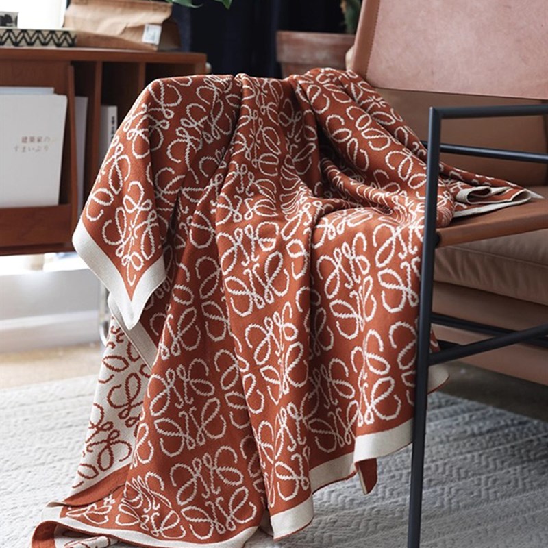 美式覆古针织毯四季毯客厅沙发B空调毯卧室床头毯办公室装饰毯