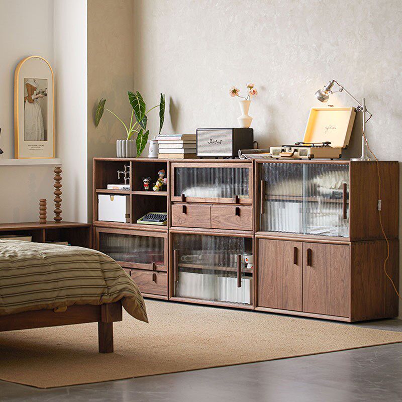北美黑胡桃木组合电视柜樱桃木原木小户型卧室客厅落Z地储物书柜,商业/办公家具,办公储物柜,淘宝优惠券,粉丝福利购,淘宝优惠卷