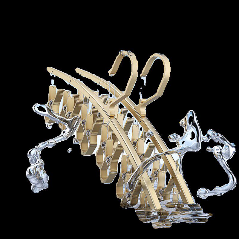 多夹子晾衣架晒袜架晾袜子家用防风铝F合金多功能晾晒内衣宿舍神