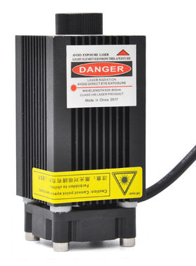 半导体激光器250mW红光大功率雕刻可H调焦距660nm套装配电源