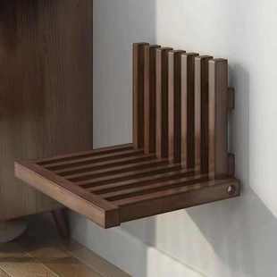 折叠床头柜全实木储物卧室多功能小型收纳桌高级感壁挂悬浮床头桌