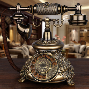 仿古复古无线插手机卡电话机电信联通移动老人家用固定座机欧式