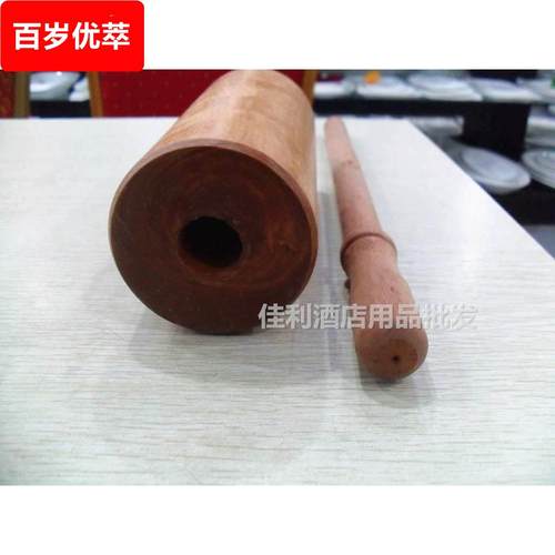 滚轴擀面棍实木大号家用赶面杖翻糖走锤不粘水饺皮超大压面棍烘焙