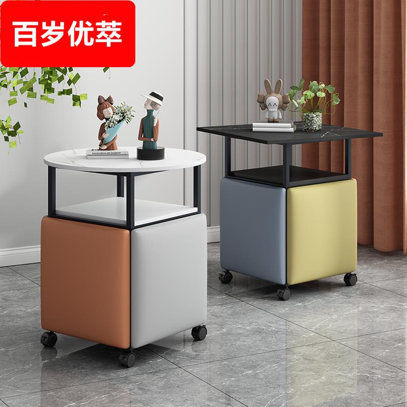 魔方凳子家用创意茶几客厅小户型阳台餐桌板凳多功能组合收纳椅子