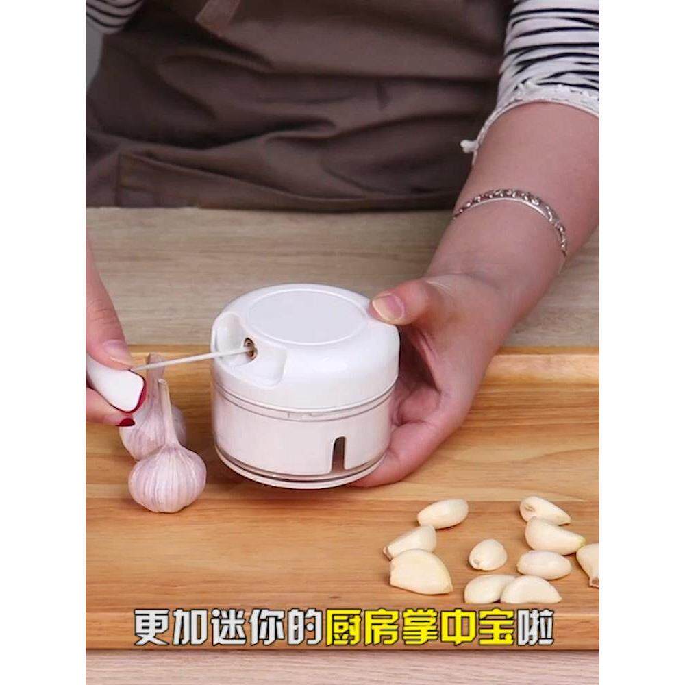 家用迷你手动绞肉机手摇绞菜器辅食料理机搅蒜末搅碎切菜器蒜泥器