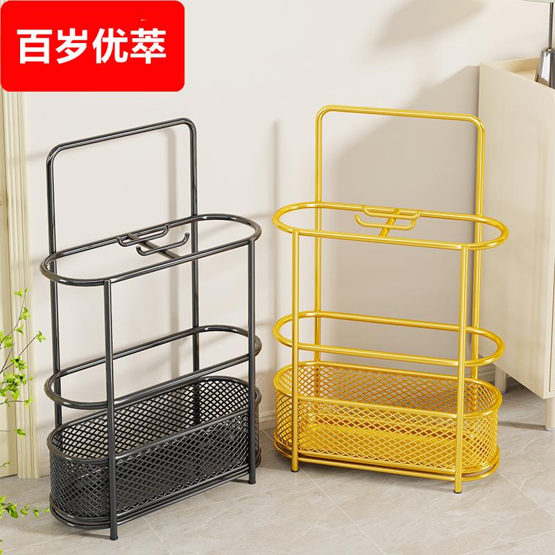雨伞架铁艺挂放伞架雨伞沥水架家用门口雨伞收纳层架入户门放伞神