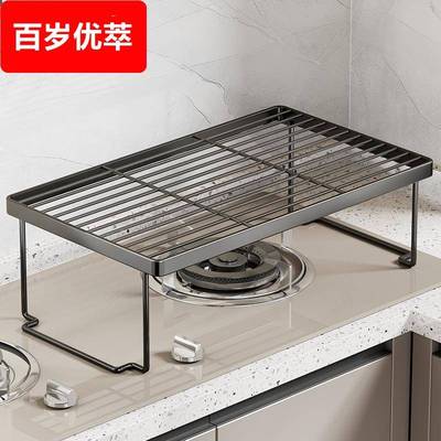 厨房下水槽置物架家用灶台上砧板放置架子可折叠碗碟收纳锅具储物