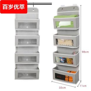 新款 带透明窗多层整理挂袋 工厂可定 4层纺布门后收纳挂袋