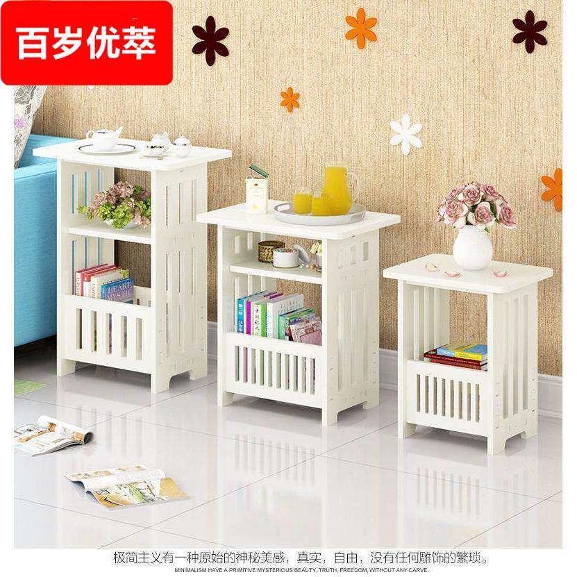简约迷你床头柜20/25/30/40卧室超窄圆角储物柜收纳床边柜