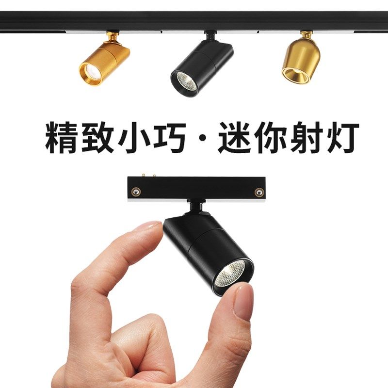 低电压迷你磁轨道灯Led珠宝v柜手工展示柜博物馆专用12V轨道聚光