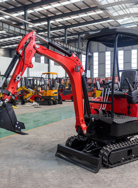 海拓工厂HT18液压先导挖机 底盘伸缩动臂侧摆迷你挖机 出口西班牙