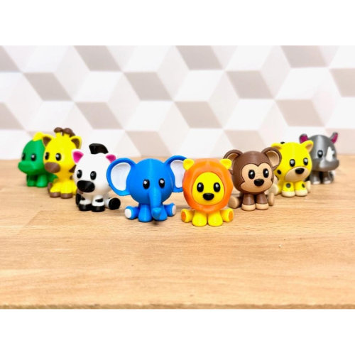 儿童卡通动物3D打印公仔摆件