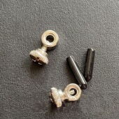 通用2.5mm备用钢丝绳配件螺帽螺母保护零件绳子胶套 跳绳螺丝