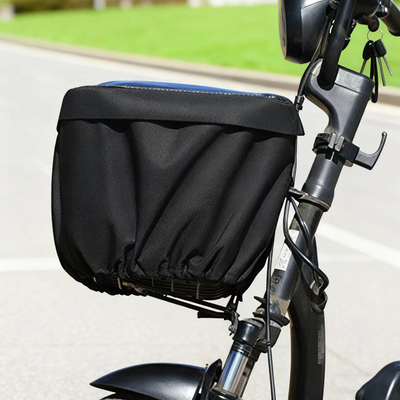 适用于雅迪小型电动车防尘防盗防雨车筐罩前篮爱玛小金豆防水覆膜