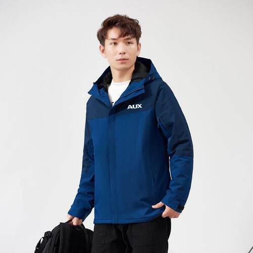 奥克斯空调工作服定制冲锋衣加绒保暖工装电器维售后服务防风外套