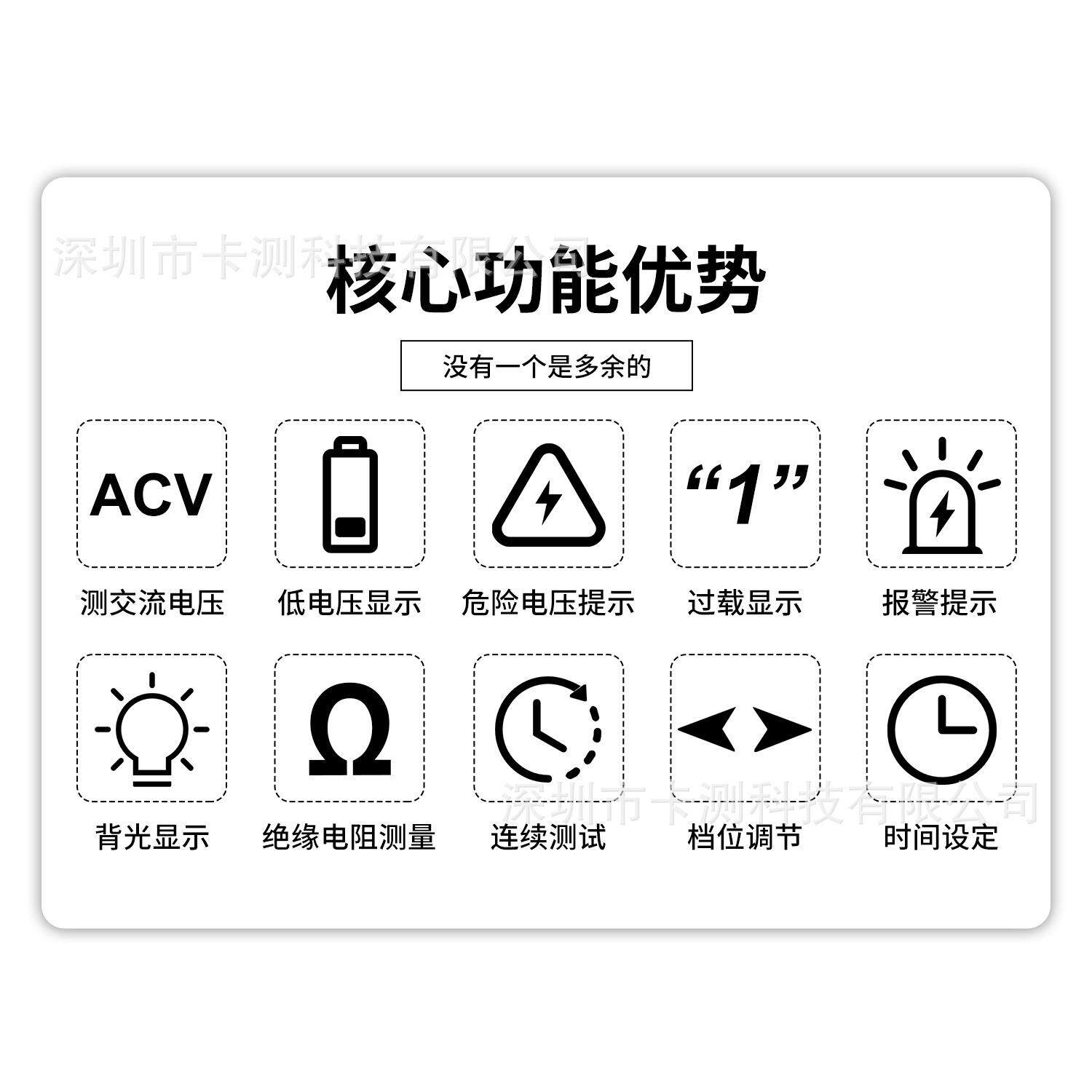 数字绝缘电阻测试仪 1000V 2500V数显兆欧表电力维修KM-IR10B