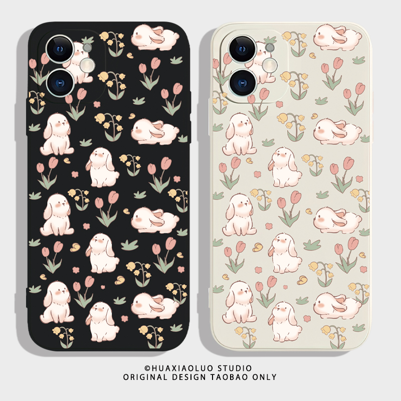 花丛兔适用华为pura80手机壳p70硅胶P60新款p50创意p40pro十情侣p30镜头全包p50E防摔p20可爱Ultra卡通Lite