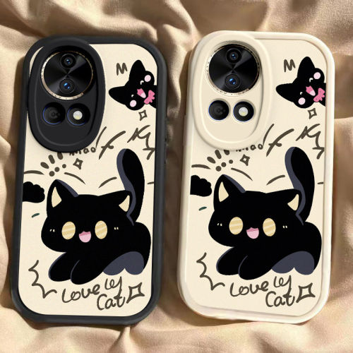 惊吓猫咪适用可爱猫眯华为nova12pro手机壳11SE新款Nova10por智选Hinove9硅胶novo87防摔n0va6男5Z女nava5ipr