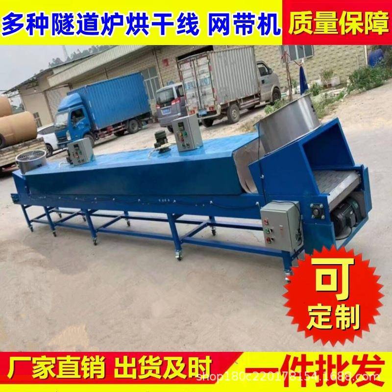 高温隧道炉烘干线红外线隧道炉不锈钢网带喷漆隧道炉烘干机流水线