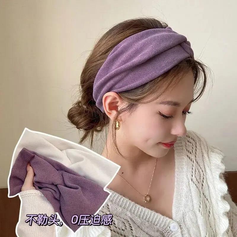 孕妇产后夏发带女运动头带瑜伽吸汗护额头巾月子挡风发饰春秋薄款