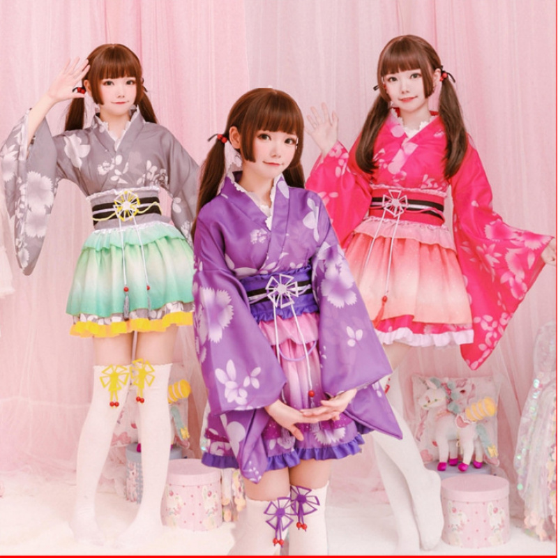【现货】出口日本动漫和服COS极