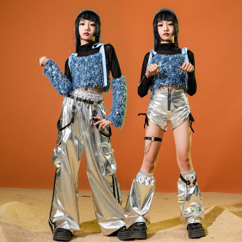 出租出售】爵士舞服装露脐网纱蓝亮片套装儿童街舞潮服演出表演服,模玩/动漫/周边/娃圈三坑/桌游,Cosplay女装/cos女装,淘宝优惠券,粉丝福利购,淘宝优惠卷