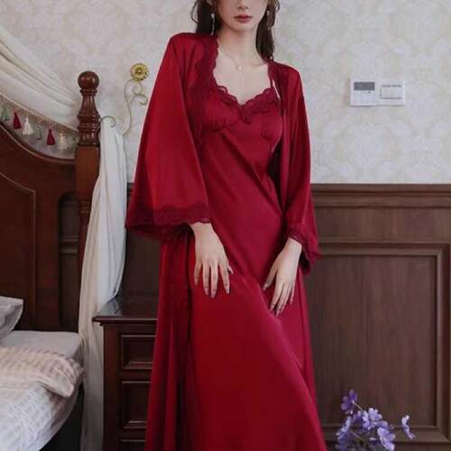 性感法式蕾丝宫廷仙女吊带睡裙