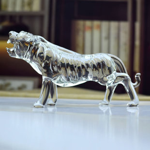 水晶十二生肖摆件元宝款带底座鼠牛虎兔龙蛇马羊猴鸡狗猪男女礼物