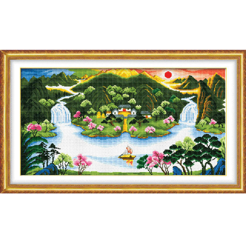 新款批发布艺工艺品十字绣客厅diy材料包美丽仙境0044,居家布艺,家纺布艺/布料面料缝制服务,淘宝优惠券,粉丝福利购,淘宝优惠卷