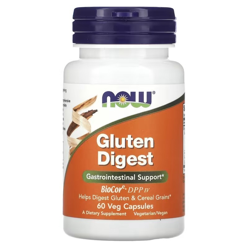 美国Now Foods诺奥 Gluten Digest麸质消化酶 消化谷蛋白谷物60粒