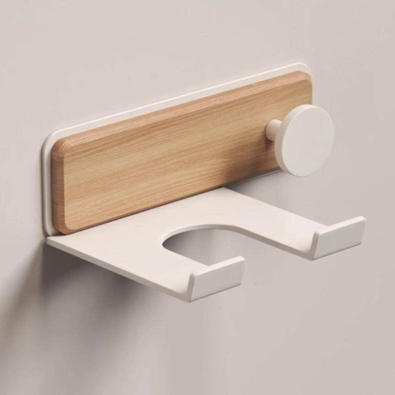 原木风吹风机置物架免打孔卫生间支架浴室电吹风筒壁挂式挂架,家庭/个人清洁工具,吹风机置物架,淘宝优惠券,粉丝福利购,淘宝优惠卷