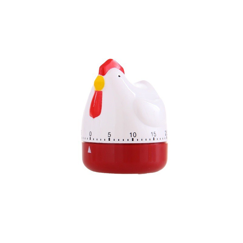 60分钟卡通大母鸡造型上链条定时器 创意厨房计时器闹钟现货T314