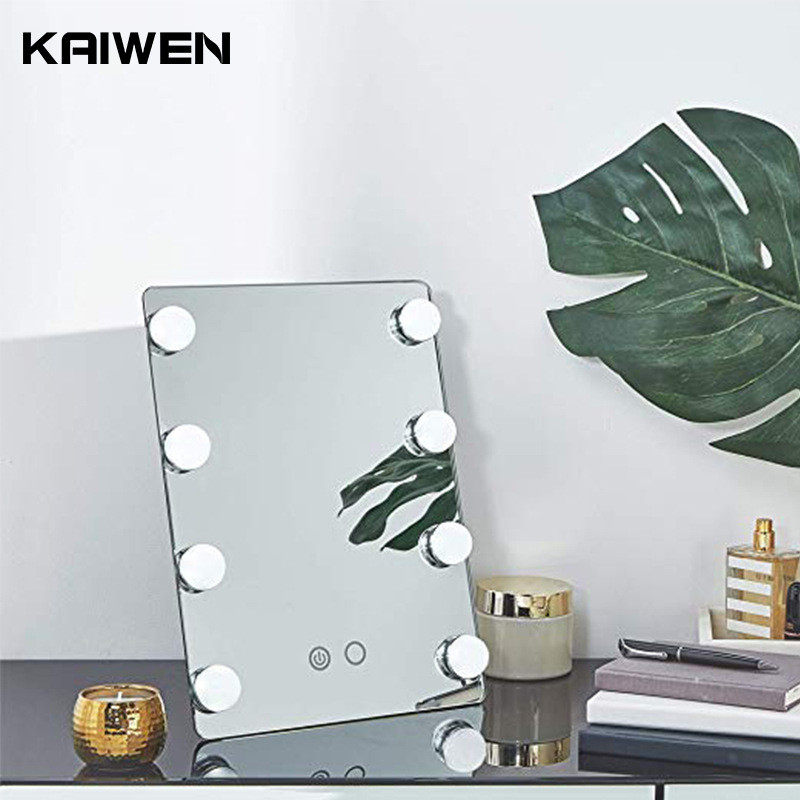 厂家凯文LED化妆镜子发光台镜白光暖光8个球泡灯好莱坞带灯化妆镜,家庭/个人清洁工具,随身化妆镜,淘宝优惠券,粉丝福利购,淘宝优惠卷