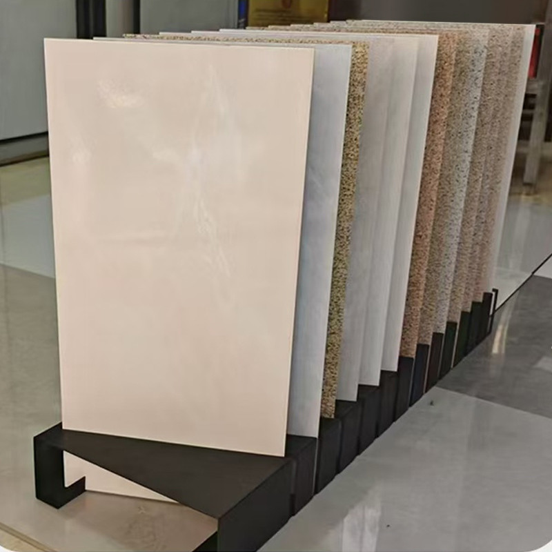 瓷砖立式简约展架木板岩板大板踢脚线石材木纹砖样板可移动落地式