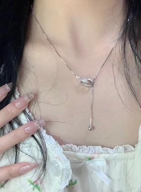 999纯银莫比乌斯环项链女生2025新款爆款轻奢小众网红情人节礼物