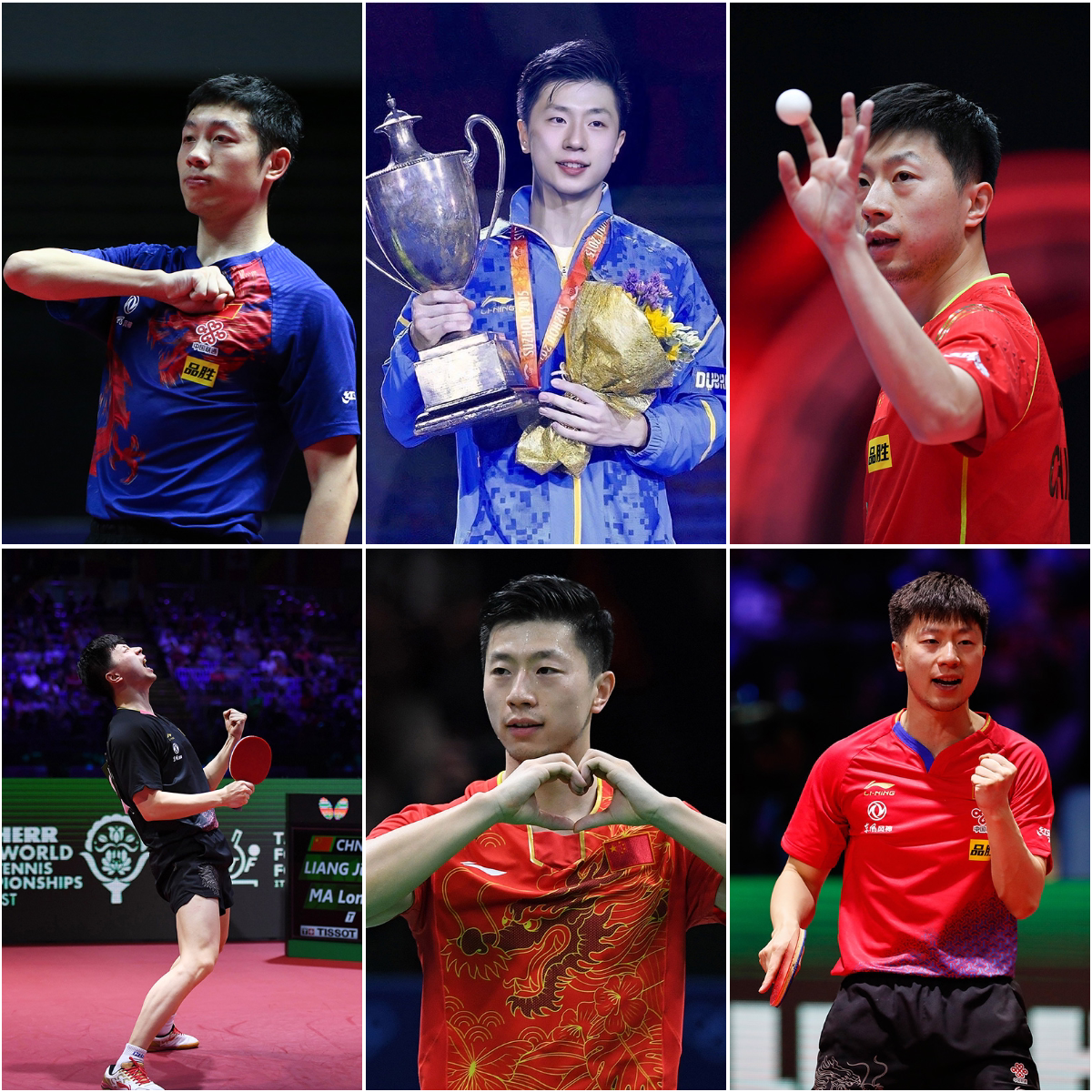 乒乓球馆张继科马龙樊振东陈梦孙颖莎刘诗雯海报墙贴球室体育明星