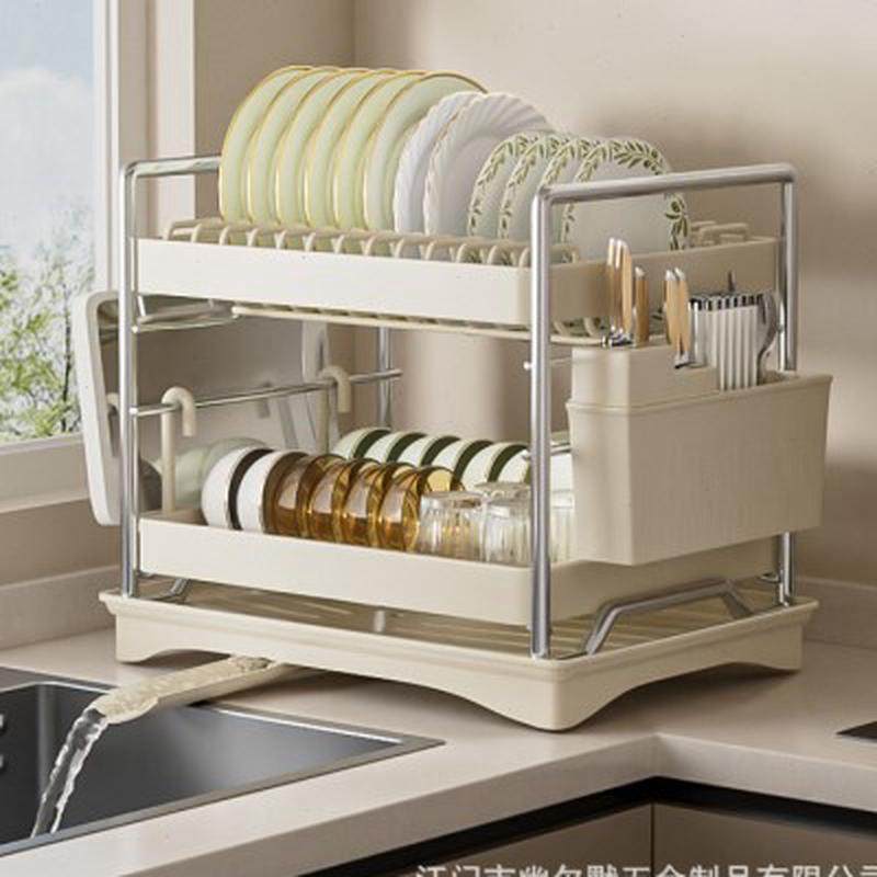 厨房多功能碗碟置物架家用多层台式碗碟碗盘筷粘板沥水碗架收纳u.,厨房/烹饪用具,碗架,淘宝优惠券,粉丝福利购,淘宝优惠卷