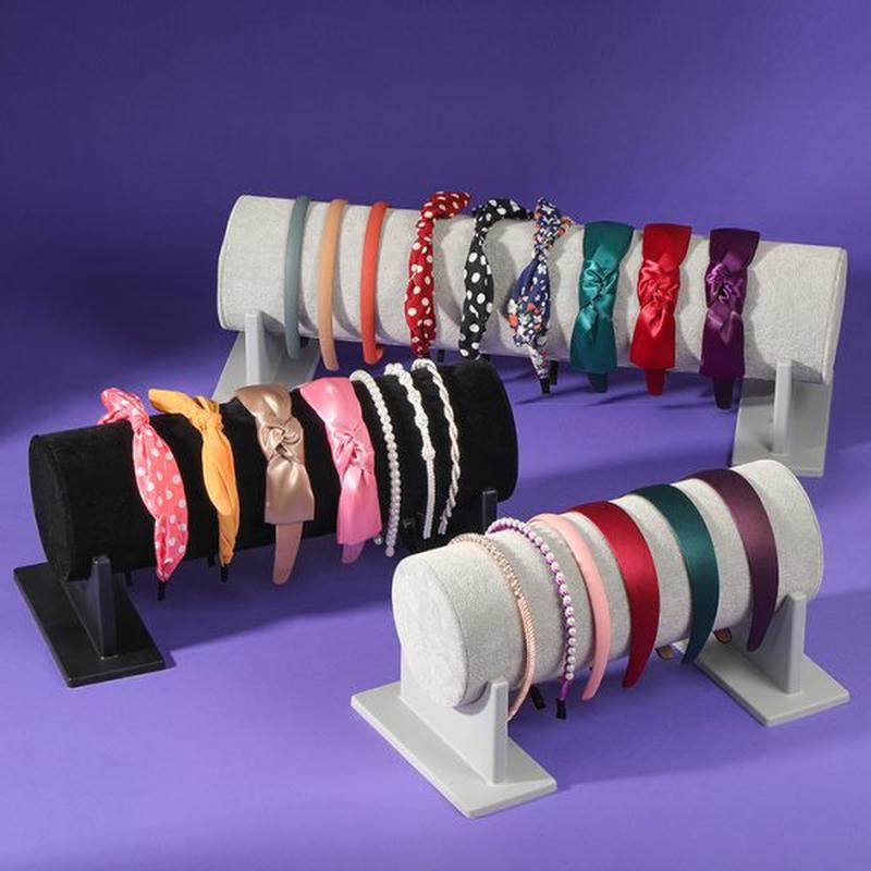 高档饰品发箍头箍收纳架展示架架子展示架头绳陈列首饰架摆摊绒布,饰品/流行首饰/时尚饰品新,首饰展示架,淘宝优惠券,粉丝福利购,淘宝优惠卷