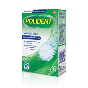Polident保丽净假牙清洁片36片清洗保持隐形牙套清洁剂正畸MR 港版