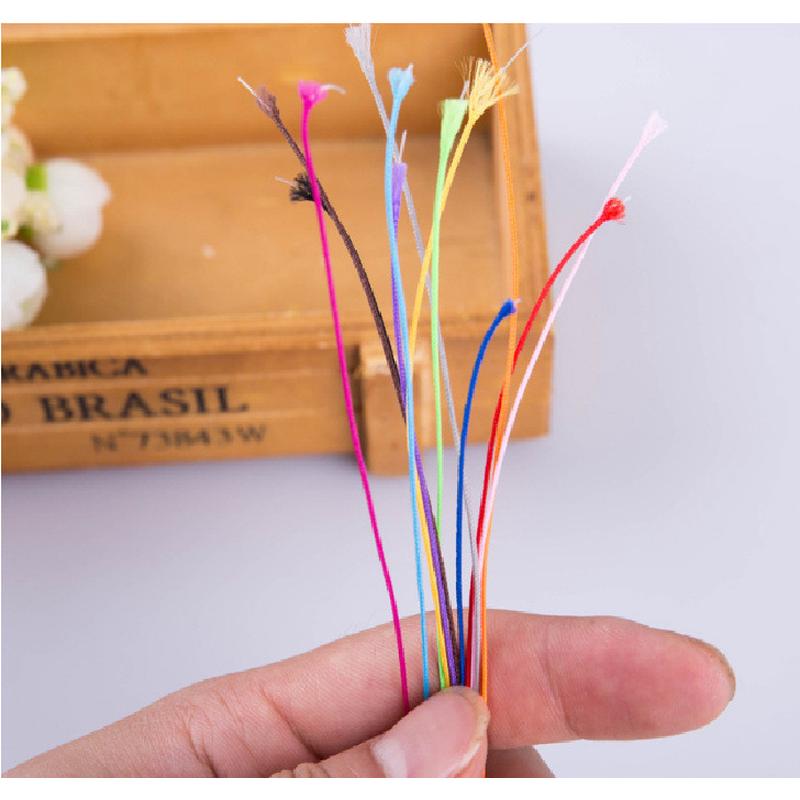 厂家打结黑色彩色鱼丝批发细绳手机饰品配件挂绳尾带用手机吊绳