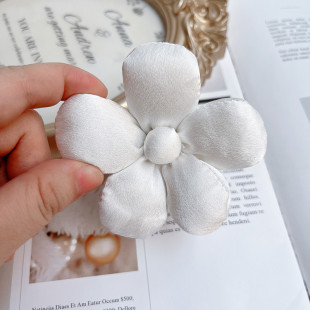胸花充棉黑色白色布艺立体花朵胸针衣服外套包包帽子胸针DIY 新品