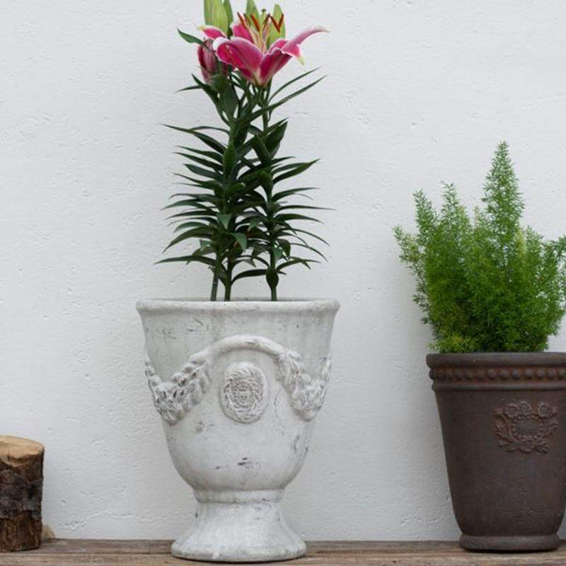 高档欧式阳台花器花粗陶做旧花园陶艺麦穗花盆格风 庭院奖杯陶盆,家居饰品,花盆,淘宝优惠券,粉丝福利购,淘宝优惠卷