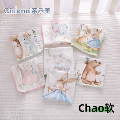 新生婴儿口水巾夏季薄款a类纯棉洗脸小方巾超软宝宝专用夏天手绢