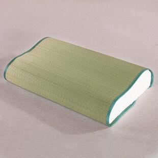 海绵草大边记忆枕凉席枕头套枕席套夏季草席子枕皮枕芯套枕席片