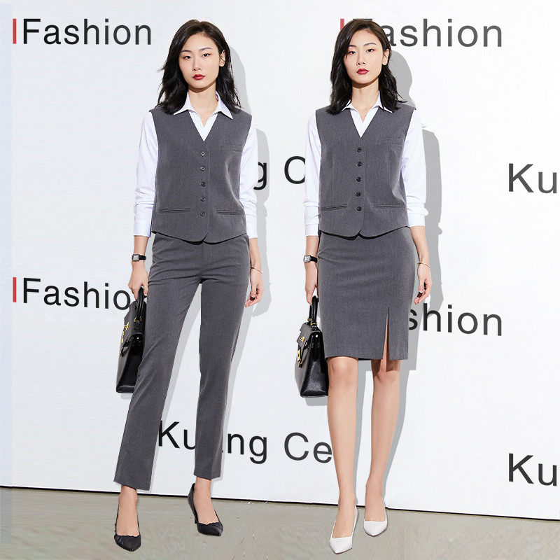 马甲女打底内搭女士工装马夹衬衫两件套V领无袖高级,女装/女士精品,马夹,淘宝优惠券,粉丝福利购,淘宝优惠卷