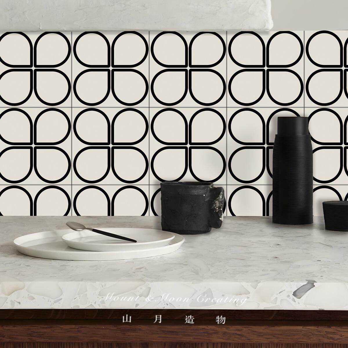 厨房墙面贴纸防油防水防潮墙贴翻新自粘卫生间墙裙仿花砖瓷砖贴墙,家居饰品,软装墙贴,淘宝优惠券,粉丝福利购,淘宝优惠卷